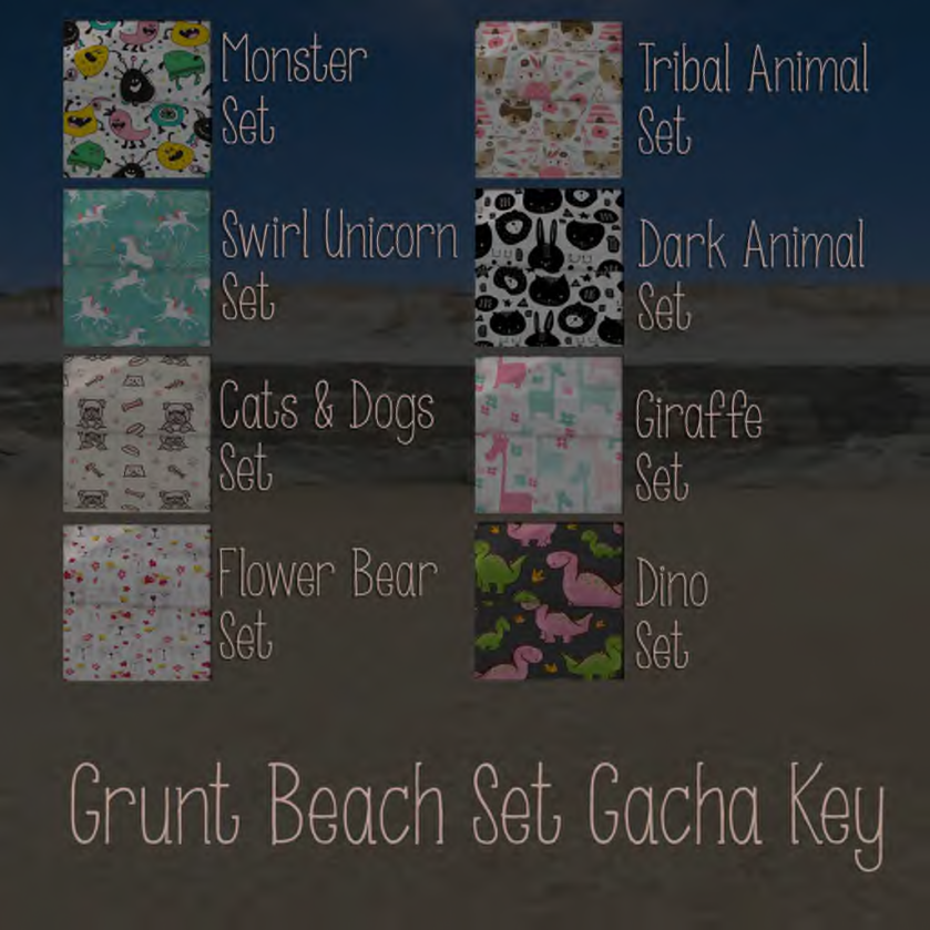 Grunt Beach Set Gacha Key AD