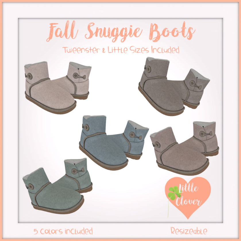 .__Little Clover__.Fall Snuggie Boots Ad