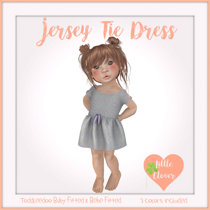 .__Little Clover__.Jersey Tie Dress Ad